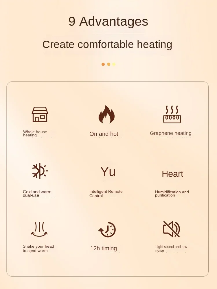 Xia Xin-Aquecedor elétrico doméstico, frio e quente, de dupla finalidade, temperatura constante vertical, ar de escritório que economiza energia