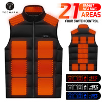 Area 21 Heated Vest Men's and Women's Warm Vest USB Heated Men's Jacket Winter Heated Vest Skiing and Hiking Heated Jacket