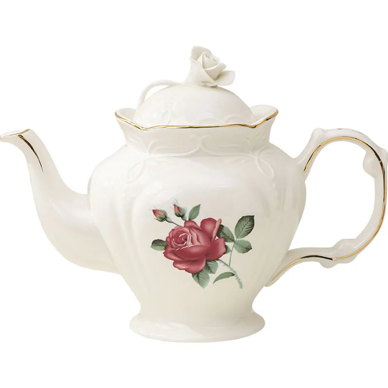 

Le Pei Simple and Cute Rose Coffee Pot Tea Pot/Tea Pot One Tea Pot