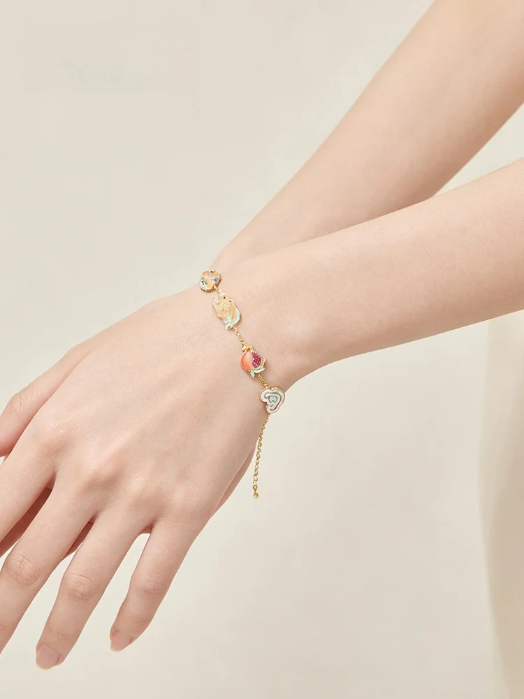 Creative Museum Jewelry Bracelet And Necklace Set National Style Birthday Gift for Women Couples Valentine's Day Gifts