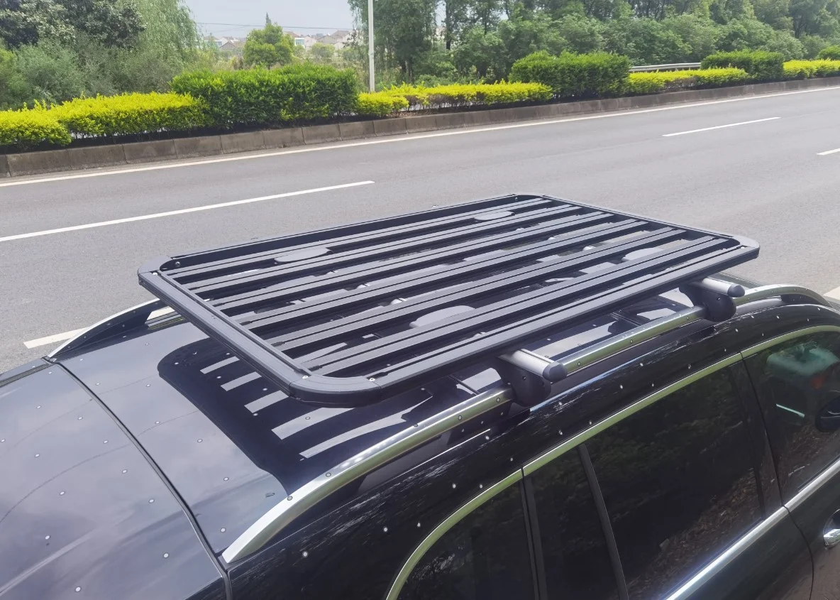 내구성 있는 범용 스틸 루프랙 카고 바스켓 (자동차 및 SUV용, 다양한 사이즈, SUV 여행 및 캠핑용 수납 캐리어) 썸네일 5