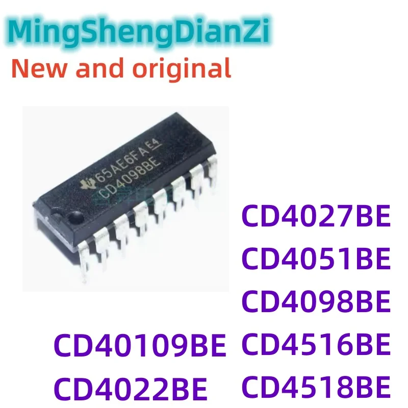 1Pcs cd4027be cd4051be cd4098be cd4516be cd4518be cd40109be CD4022BE-DIP16