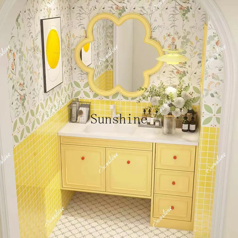 Bathroom Cabinet Combination Washbasin Dopamine Washstand Toilet  FT