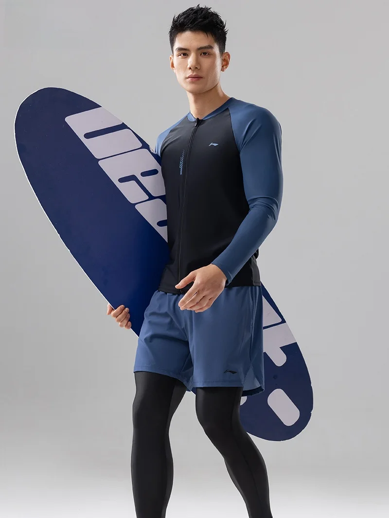men's-long-sleeve-swimming-suit-surfing-wetsuit-quick-dry-snorkeling-suit-five-quarter-pants-medium-elasticity-pure-c