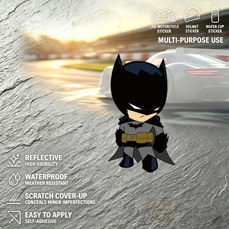 Car StickersCreative Cartoon Superhero Racing Car Sticker Vinyl High Quality for Car Bumper Laptop WallDecals