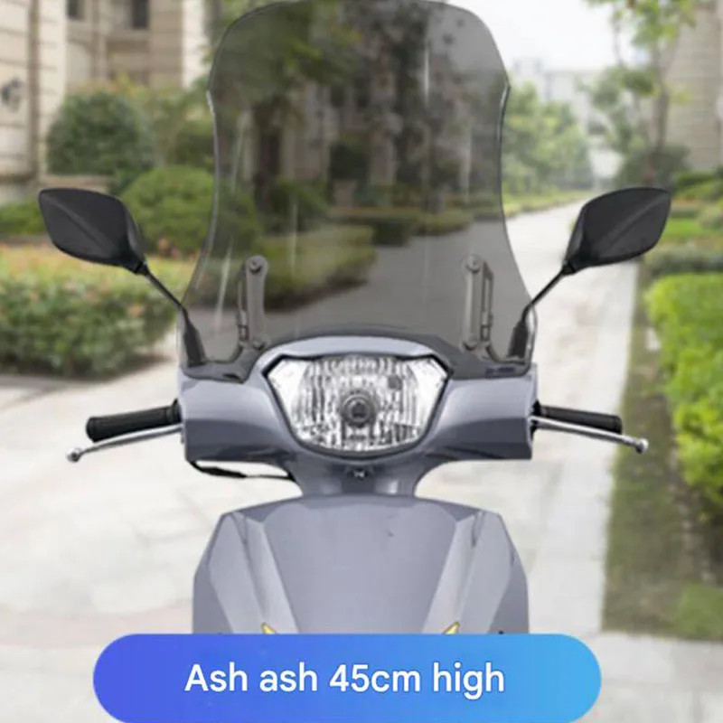 For Wuyang Honda NB-X100/125 Scooter Windshield High Clear PC Wind Screen Deflector with Mounting Bracket Kit Easy Installation