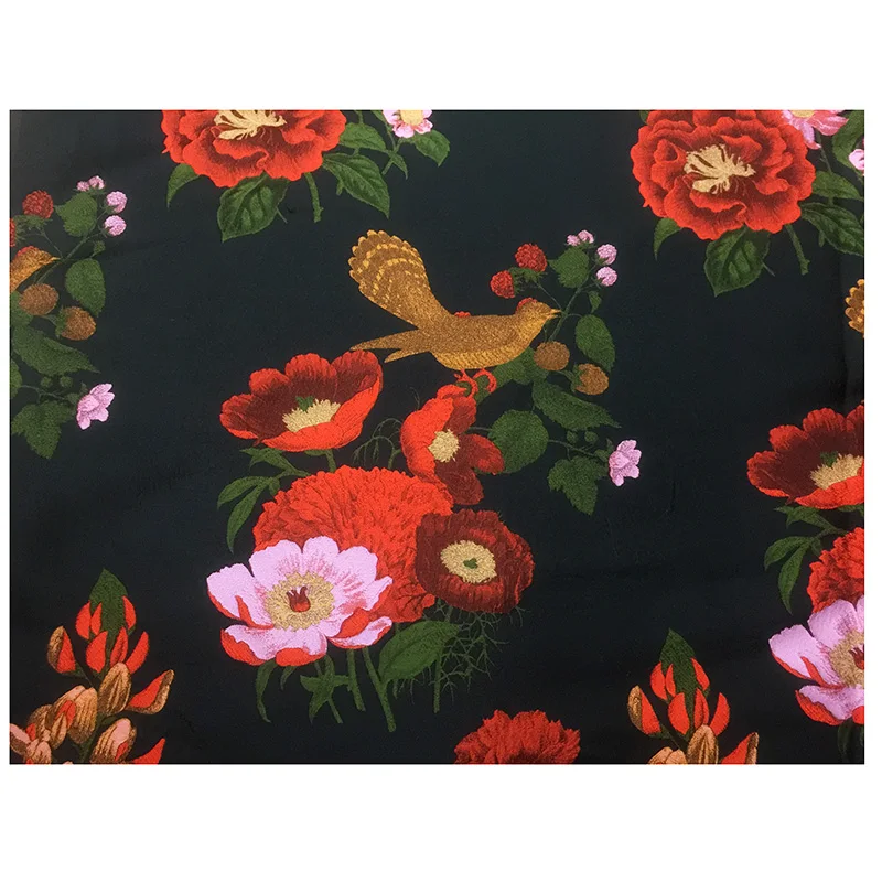 فستان من قماش الجاكار على شكل زهرة وطيور، سترة قطنية، بدلة تانغ، سترة واقية من القماش من الفناء