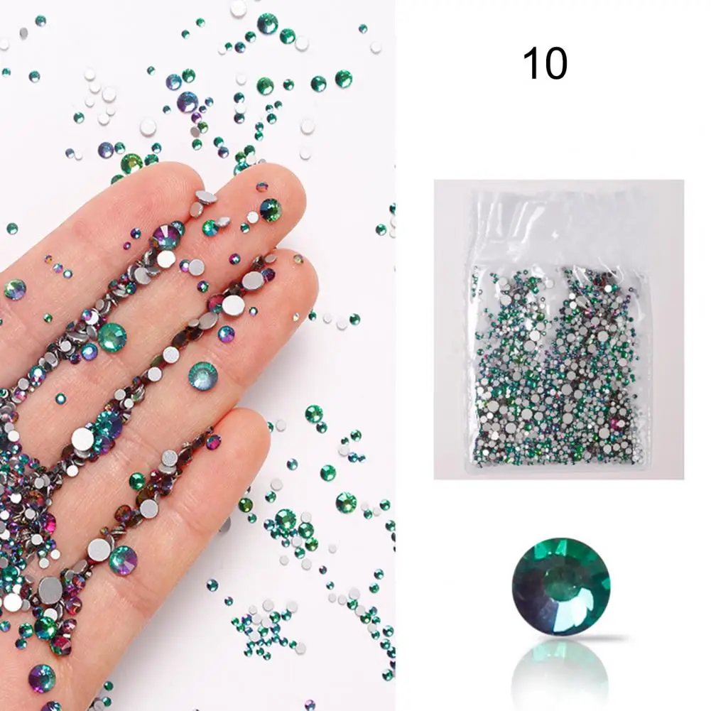 1440 unids/bolsa de diamantes de imitación para uñas de vidrio delicado, decoración de uñas portátil, moda