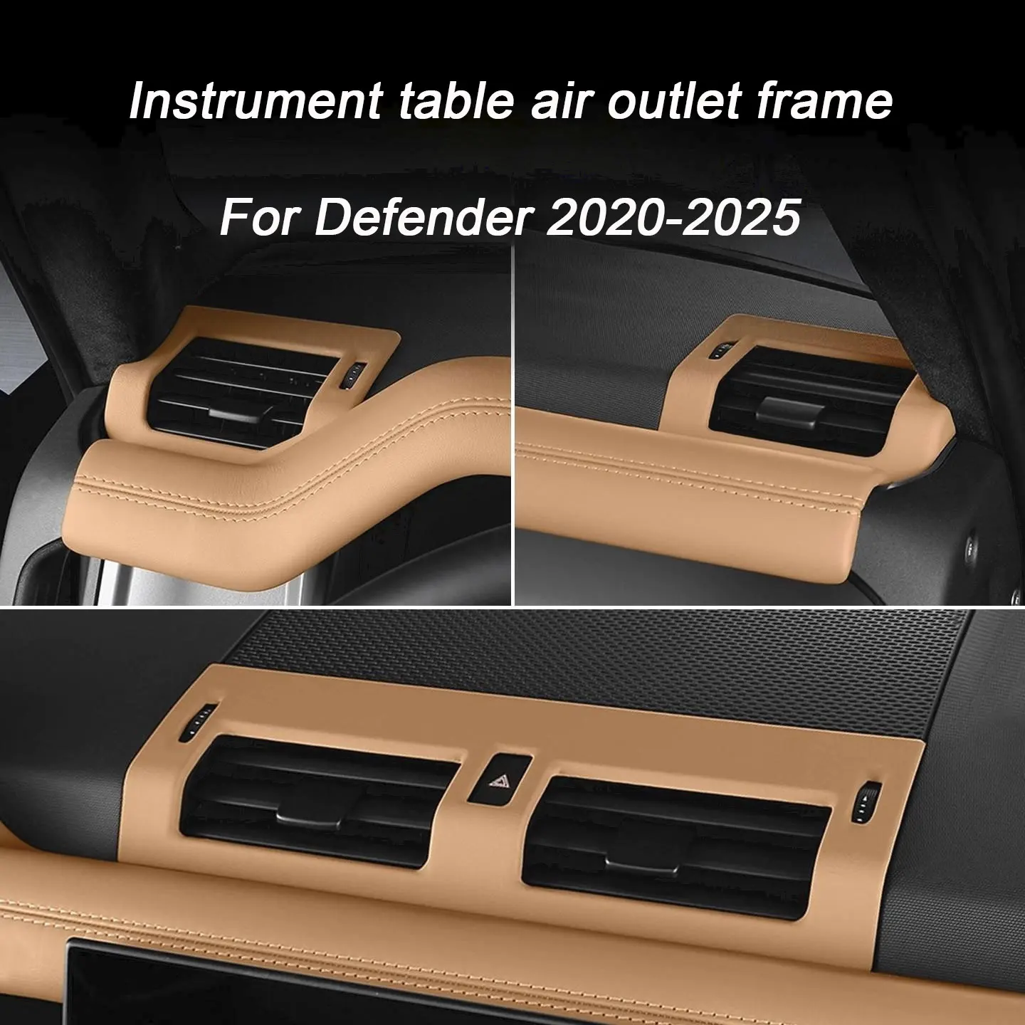 

For Land Rover Defender 90 110 130 2020-2025 Car Interior Modified Central Control Instrument Table Air Outlet Decorative Frame