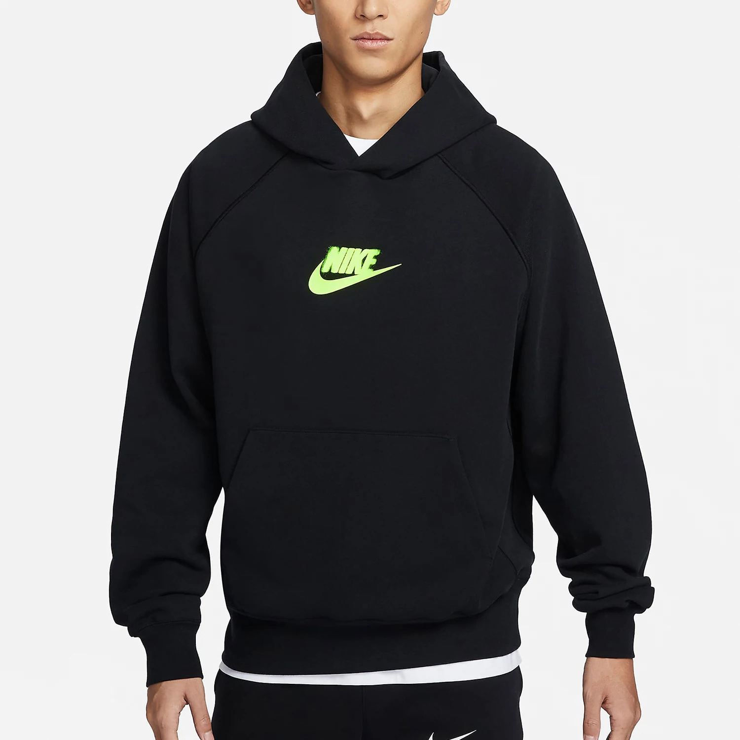 

Nike Official Genuine Spring New Men's Light Fleece Sports Hooded Pullover Sweatshirt HJ1465-010