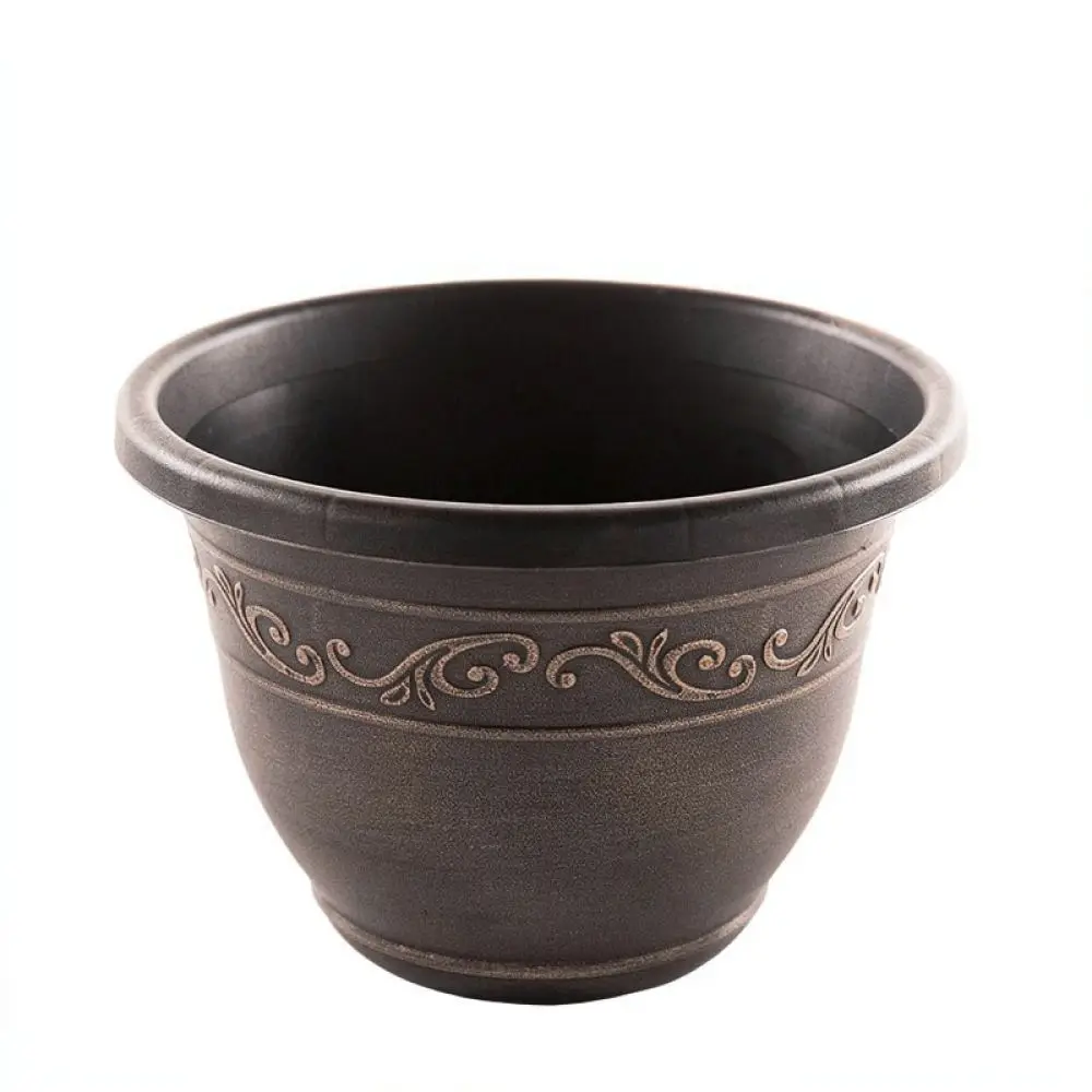 Large Opening Resin Garden Plant Pot Thickened Antique Style Flower Container Succulent Basin Home Balcony Decoration