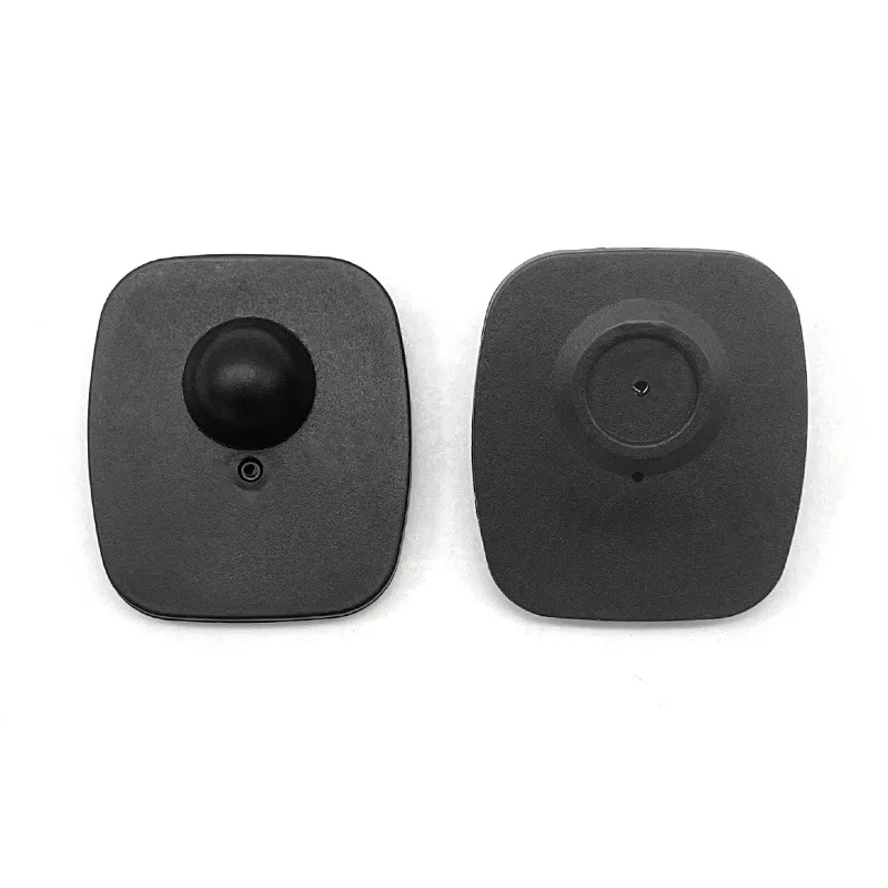 RF Mini Praça Anti-Roubo Fivela Magnética, Roupas e Supermercado Anti-Roubo, EAS Clothe e Toalha, Preto, 20PCs