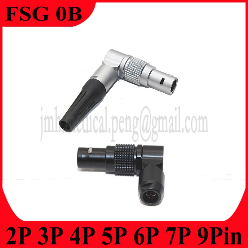 FSG 0B 2 3 4 5 6 7pin spina maschio ad angolo retto regolabile connettore autobloccante Push-pull per dispositivo Video audio per fotocamera