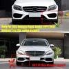 車のフロントバンパーリップスポイラー,ボディキット,メルセデスベンツcクラスw205,c250,c300,c350,2015-2018用スプリッター,あご 2