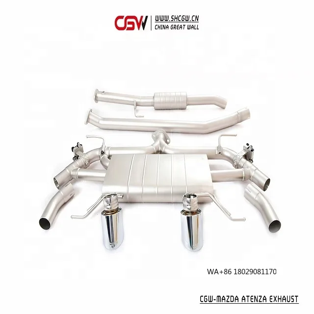 

Sound Auto Parts Performance Valvetronic Exhaust Muffler Catback Pipe for Atenza 2.0 2020 Exhaust Tips