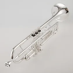 Made in Japan quality 9335 Bb Trumpet B Flat Brass Silver Plated Professional Trumpet Musical Instruments with Leather Case