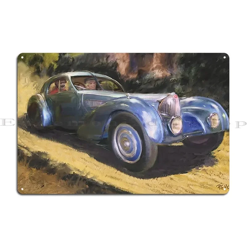 A Sunday Drive In Tuscany Metal Sign Printing Living Room Wall Mural Designer Wall Cave Tin Sign Poster