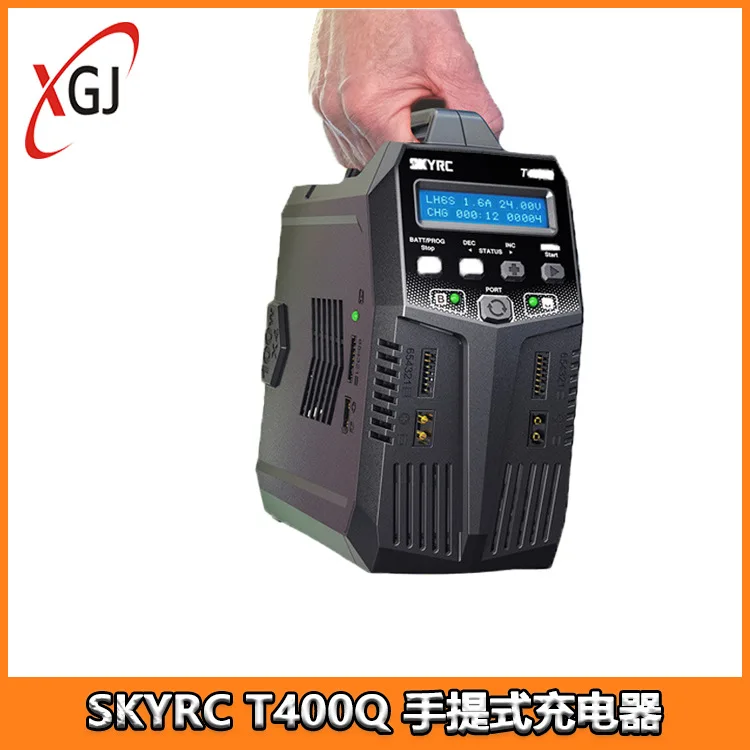 SKYRC T400Q 4 * 10W 4 channel intelligent balance charger AC /DC built-in power supply, portable