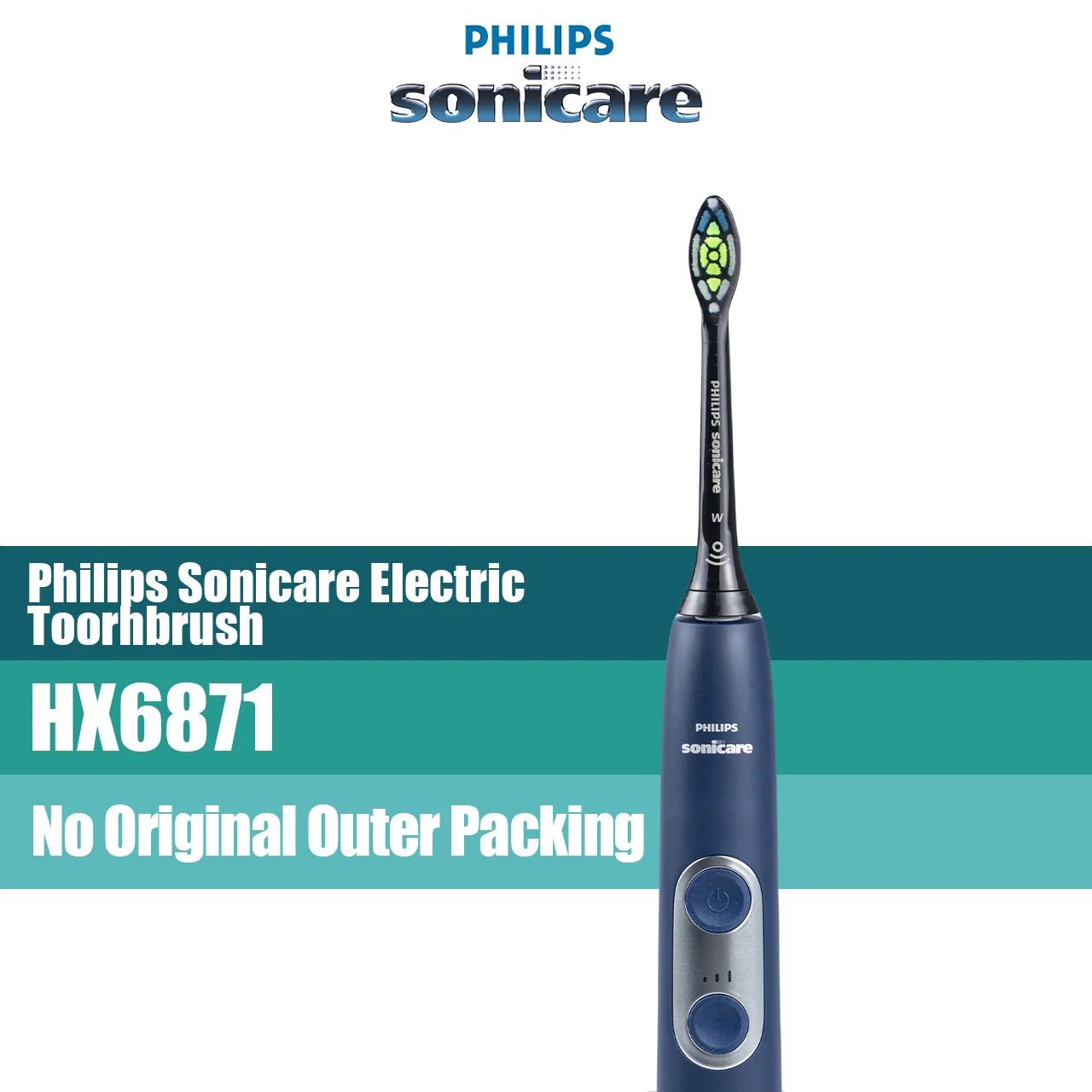 Philips Sonicare 6100 HX6871 Sonic electric toothbrush for adult replacement head  White