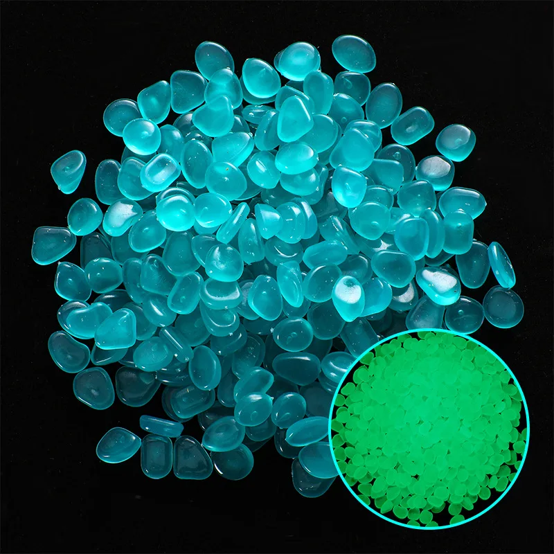 [Highlight Artificial Luminous Stones] 1cm Vase Decoration Potted Plant Glowing Stones Fluorescent Aquarium Landscaping Pebbles