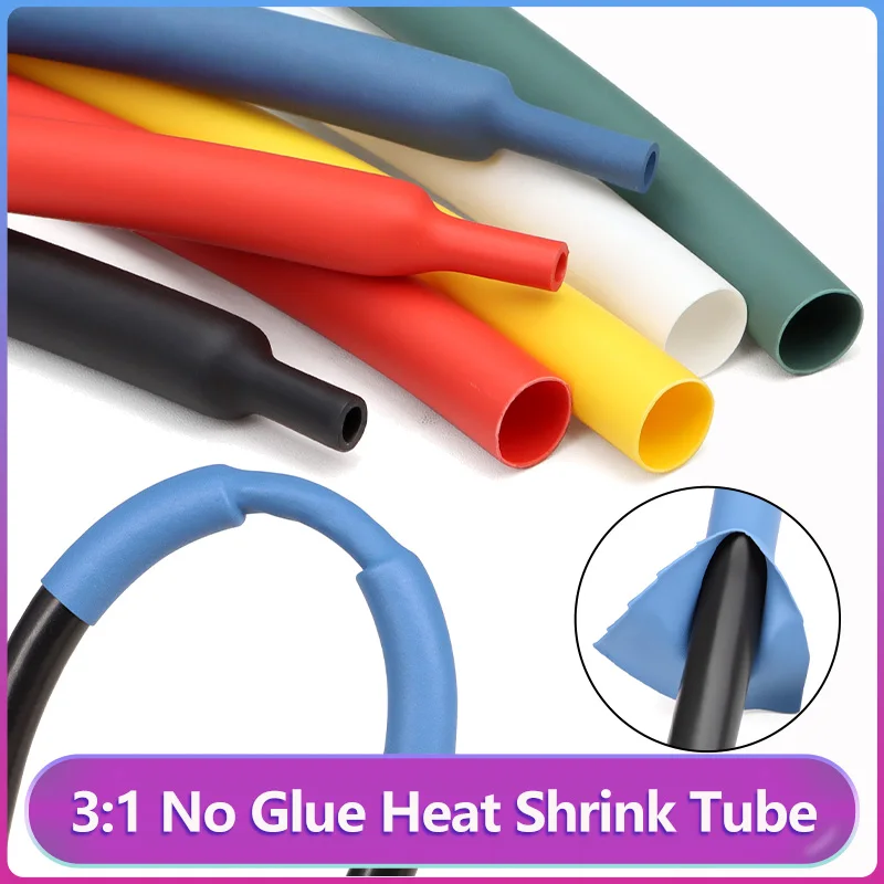 

3:1 No Glue Heat Shrink Tube Diameter 1.5/3/4.5/6/9/12/15mm Polyolefin Insulated Waterproof Protection Lined Cable Sleeve
