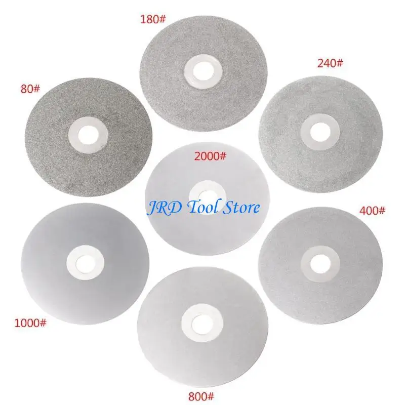 A2UD 4 "100mm 80-2000# 다이아몬드 코팅 플랫 랩 ​​휠 랩 리파이리 연마 연마 디스크