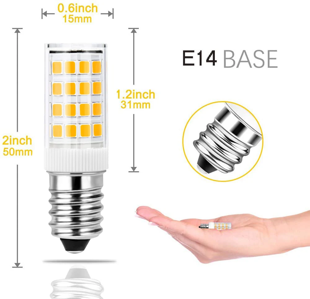 10PCS E14 Baes LED Lamp Bulbs 3W 5W 7W AC 220V Mini LED Corn Bulb 360 Beam Angle 2700K 6000K Replace Halogen Chandelier Lights