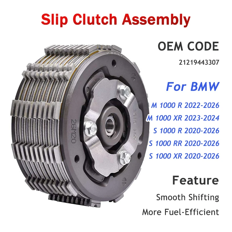 Slip Clutch Assembly For BMW S M 1000 R RR XR S1000RR S1000R S1000XR 2020-2026 M1000R 2022-2026 M1000XR 2023-2024 21219443307