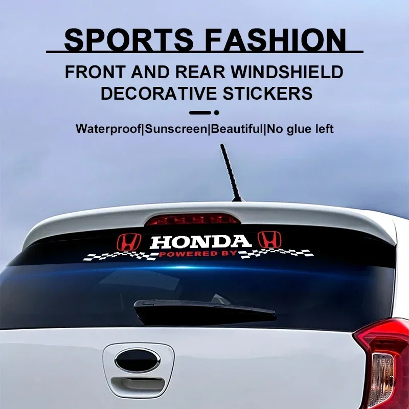 

New Car Front and rear windshield shade decorative sticker For Honda Accord Odyssey Civic CRV Inspire Envix HRV Car Accessories