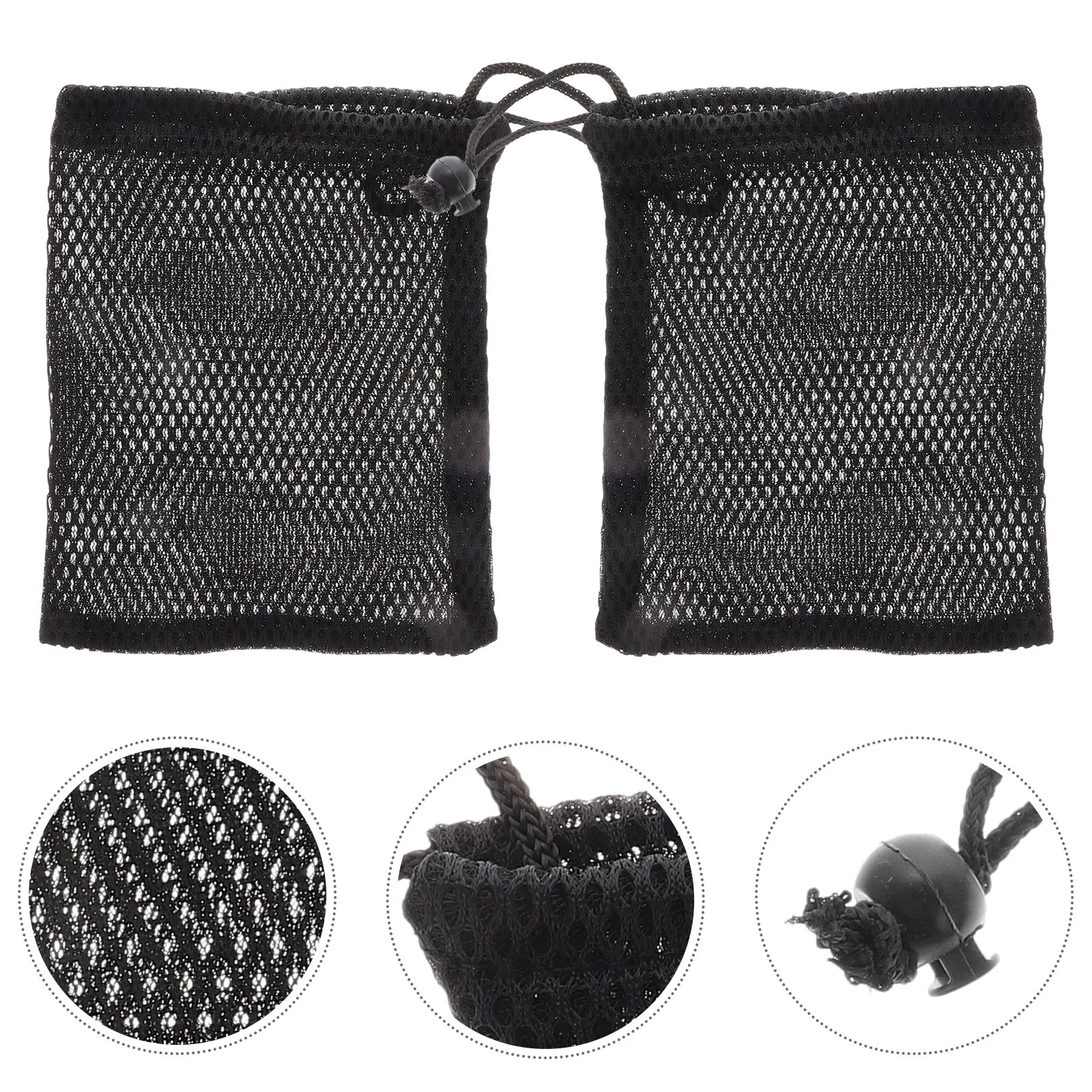 

2Pcs Reusable Drawstring Bags Cube Puzzle Carrying Pouches Compact Lint Nylon Design with Drawstring for Safe Convenient Storage