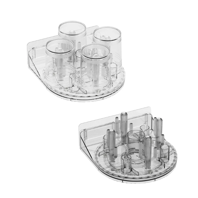 

Rotates Bathroom Vanity Countertop Toothpaste Toothbrush Holder Stand Storage Box Dropship