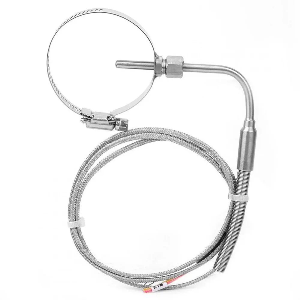 K-type Temperature Sensor Angle EGTRight Probe With 3.3Ft 1M 1PCS 80x5mm
