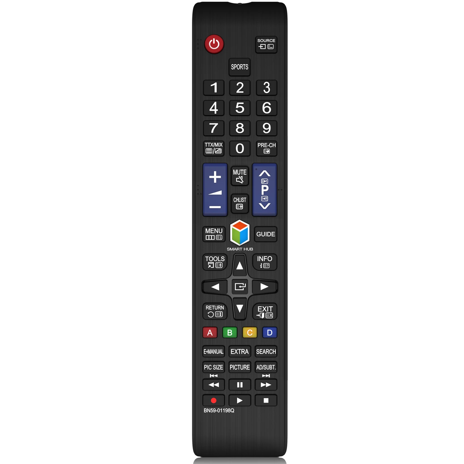 New Replacement tv Remote BN59-01198Q for all samsung tv remote control 3D LCD LED smart TV - No Setup Required