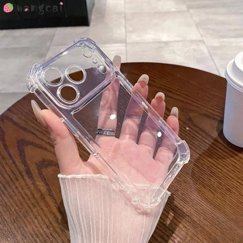 Slim Clear Four-Corner Case For Samsung Galaxy A90 A82 A73 A72 A71 A70E A60 A57 A56 A55 A54 A53 A52S A51 A50S A42 A41 Cover