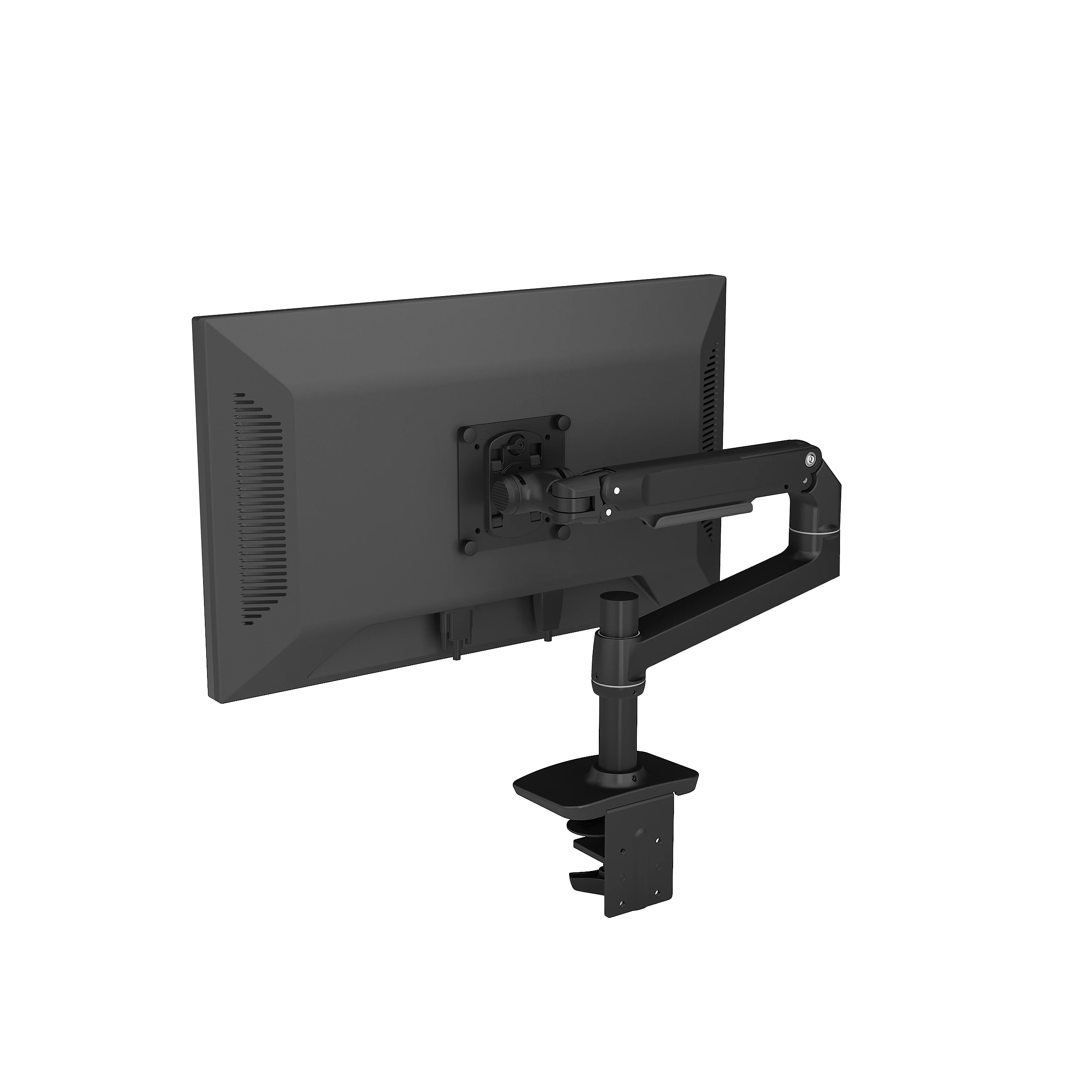 Single Monitor Gas Spring Computer Stand Holder Adjustable Black Swing Arm for Monitor in Stock