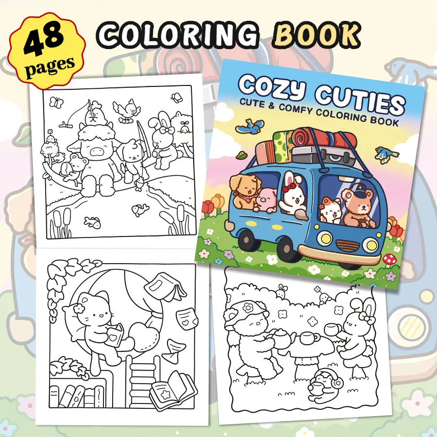 Простая книжка-раскраска для начинающих: нежные узоры, идеально подходящие для отдыха и каракулинга.