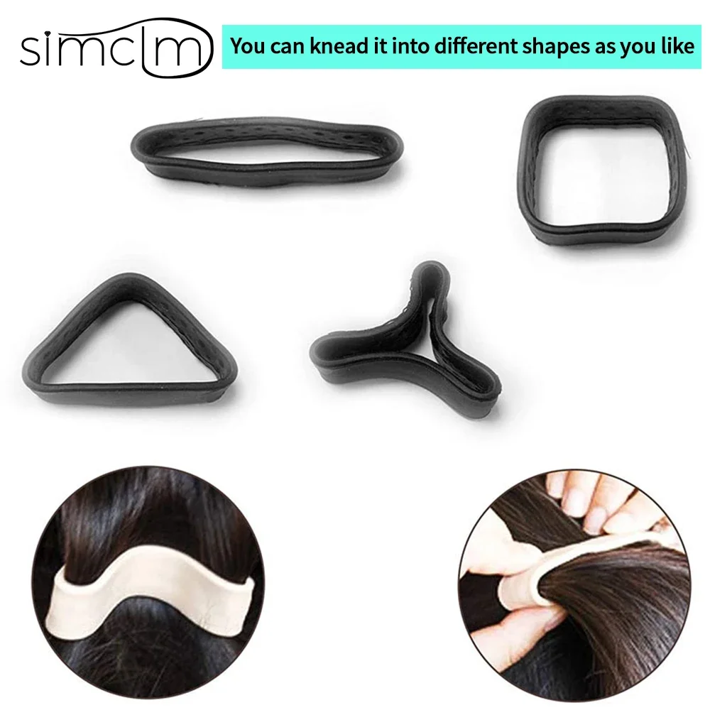 Silicone Hair Tie Beach Accessories Woman Ponytail Holder No Damage Foldable Hair Scrunchies Elastic Simple Hair Band