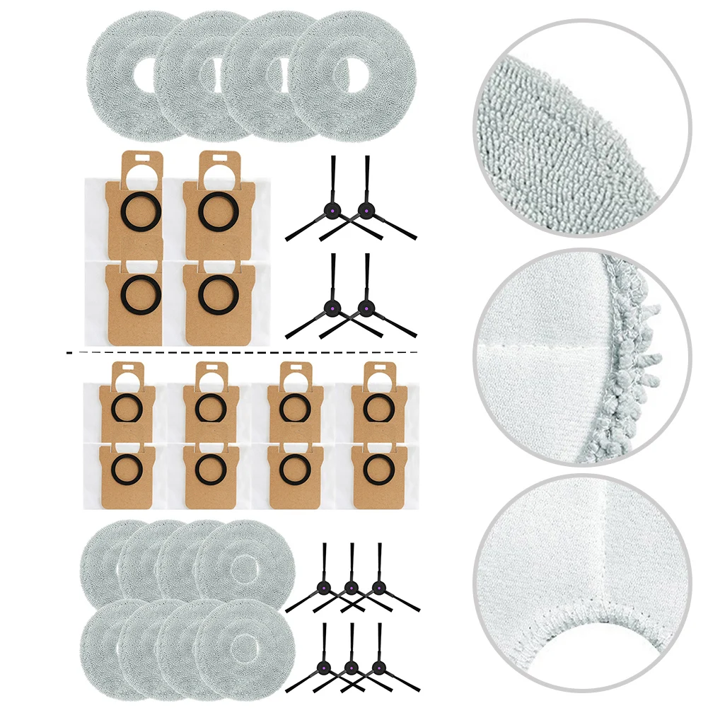 Mop Cloth Dust Bag Side Brush For JONR For P20 PRO Replacement Accessories Cleaning Tools Home Appliance Parts