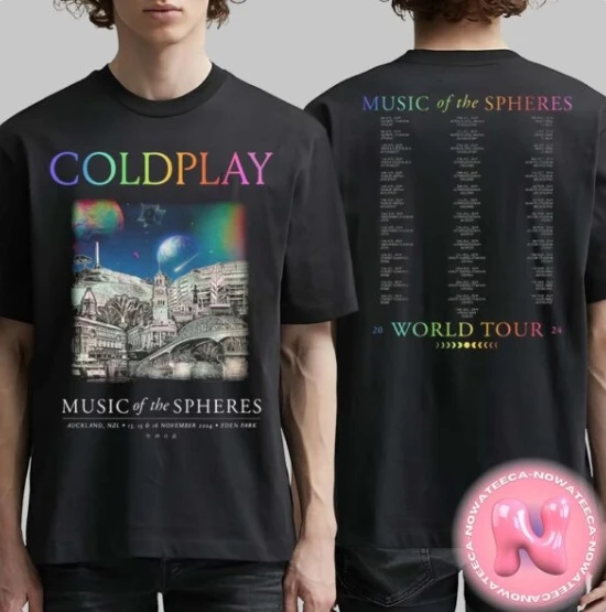 

Футболка Coldplay Music's Sphere Limited Edition Tour в двусторонней футболке унисекс Oakland NZL