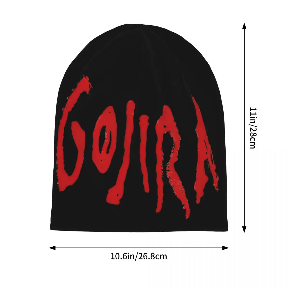 Gojiras Music Logo Bonnet Hat Hip Hop Ski Skullies Beanies Hat for Men Women Warm Dual-use Cap