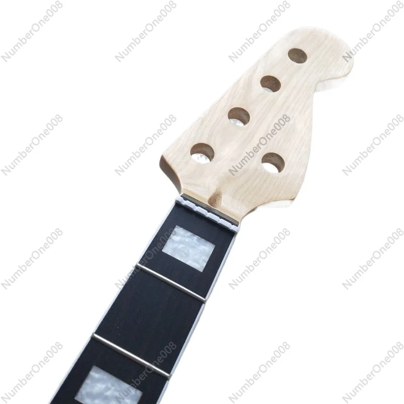 Bass Guitar Neck 5 Strings Bass 21 Products Rosewood Fretboard Maple Guitar Neck Replacement Personalized Square Notes