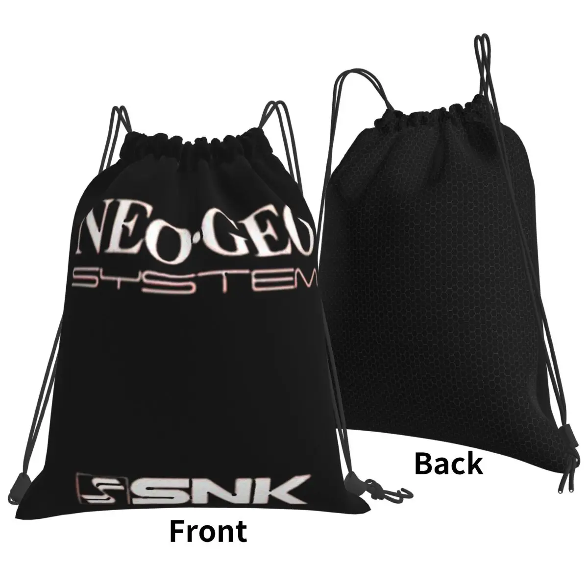 Neo Geo Logo Neogeo Arcade Backpacks Multi-function Drawstring Bundle Pocket Sports Bag Book Bags for Travel Students