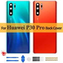 Original Back Case For Huawei P30 Pro Battery Back Cover Hard Lid Door Rear Housing Panel Case Camera Lens Repair Parts