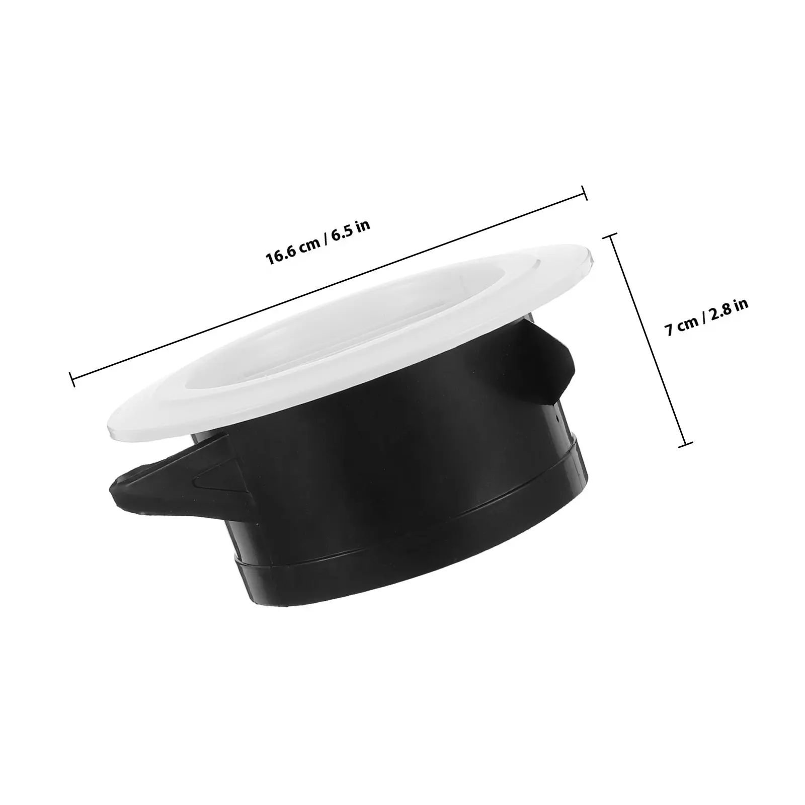 Round Louvered Exhaust Vent Cover 125Mm Plastic Screen Air Vent for Wall Soffit Hvac Duct Bathroom Kitchen Insect Proof