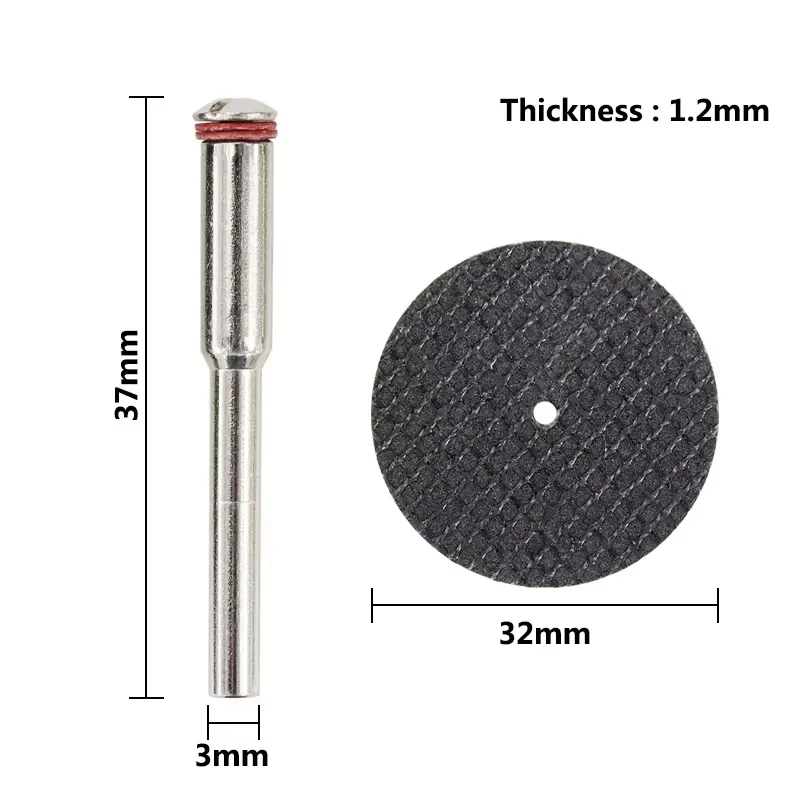 21Pcs Abrasive Cutting Disc 32mm With Mandrels Grinding Wheels For Power Tool Accesories Metal Cutting Rotary Tool Saw Blade