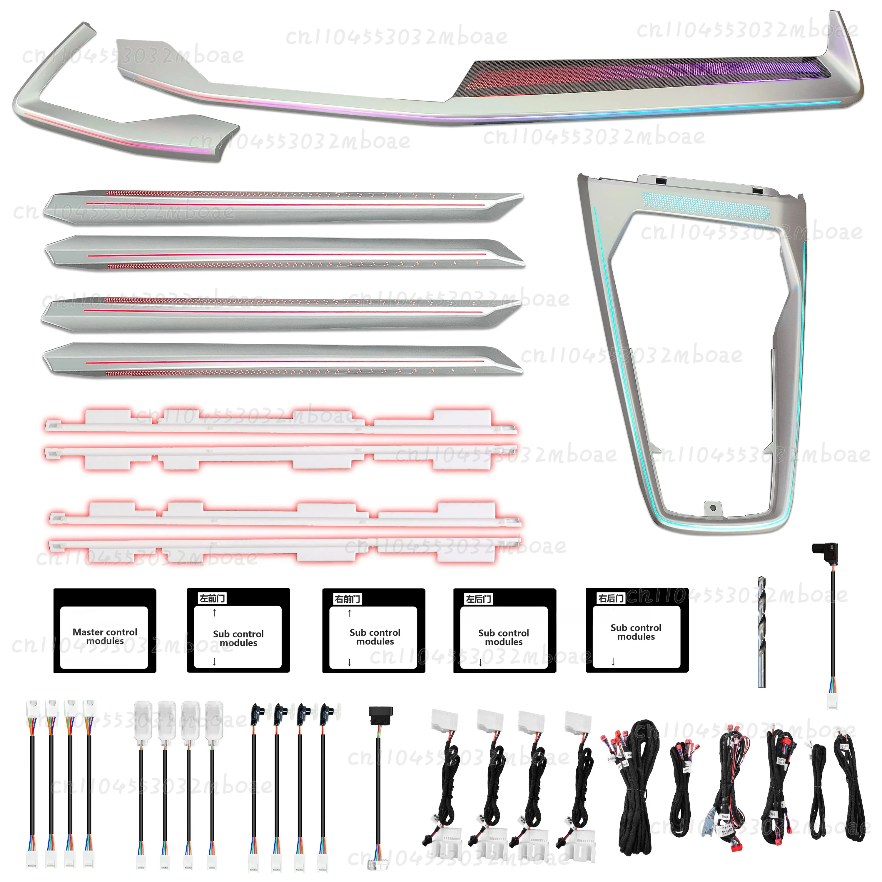 64 Colors LED Interior Ambient Light Kit for Audi A3 8Y 2021-2024 Dashboard & Door Trim Lighting