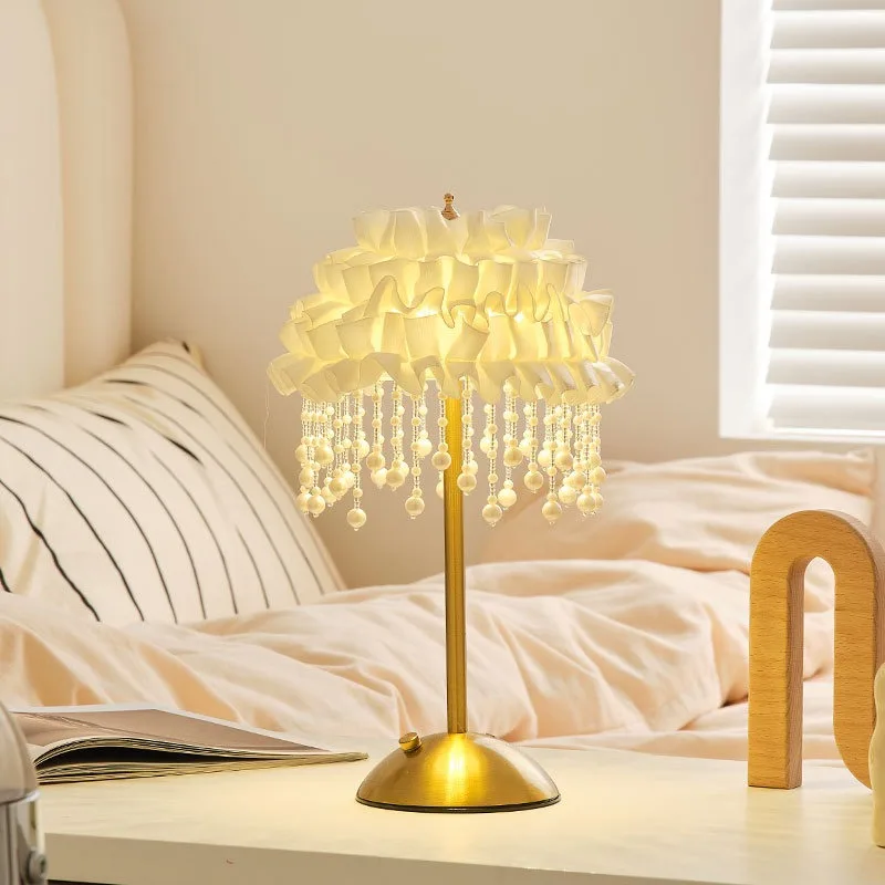 Simple light luxury deluxe sense master bedroom lamp nightstand Creative dimming warm energy-saving decorative atmosphere lamp