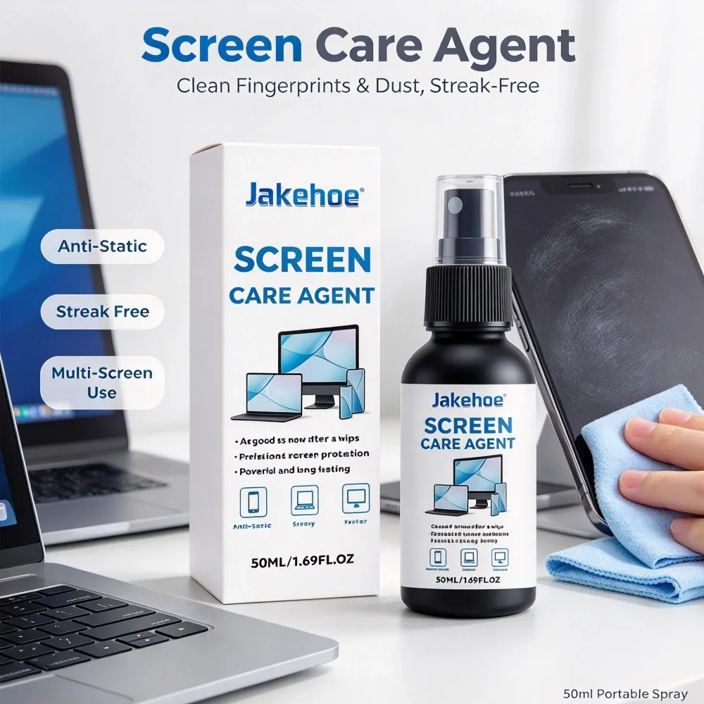 Screen Cleaner Spray Streak Free Static Reducing Screen Cleaner For Phone Laptop TV Gaming Consoles Screen Care Agent Spray