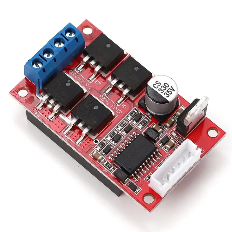 AT82-DC Motor Driver Board H-Bridge PWM Motor Controller Reversing Brake Controller Module