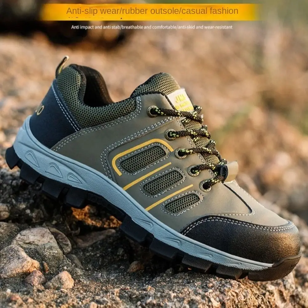 

Steel Ladle Head Labor Protection Shoes Anti Smashing Wear-resistant Hiking Sneakers Thick Anti Puncture